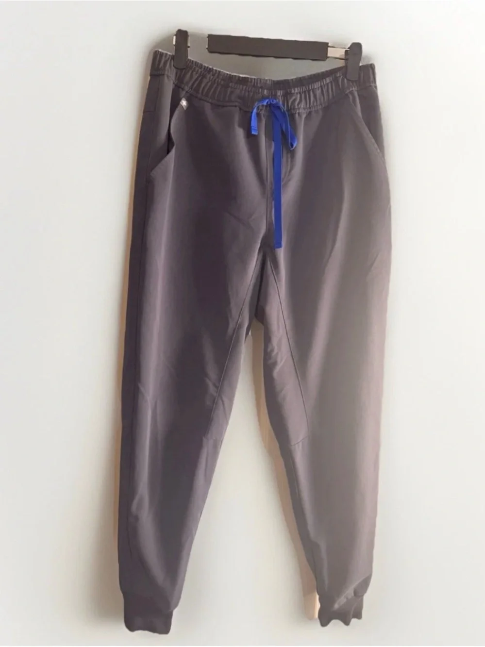 FIGS Jogger Scrub Pants Tansen Graphite Gray Blue Drawstring Mens Small S 32